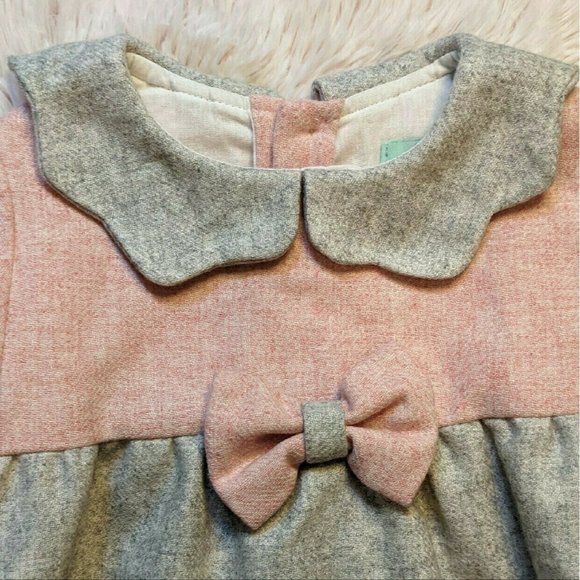 os estorninhos pink & grey Long-sleeved Romper OS EUC - Picture 4 of 11